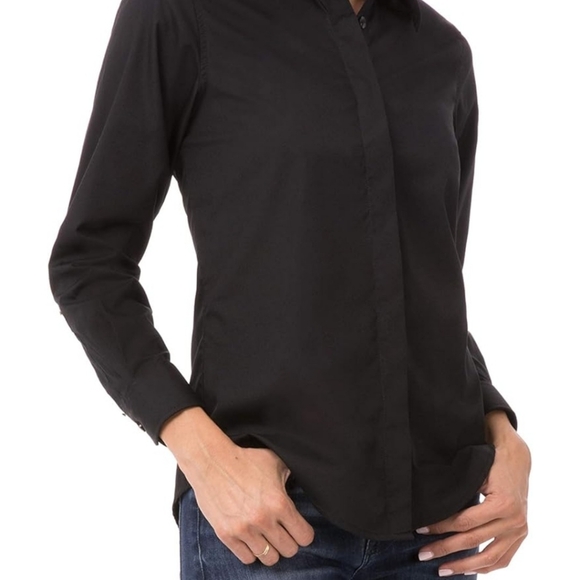 NWT Chef Works Women's Shelby Zip Front Shirt - Picture 5 of 12